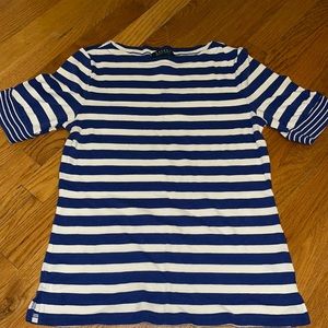 Ralph Lauren Blue and white short sleeve
